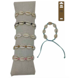 D-820 - Lot de 50 Bracelets coquillage Cauri